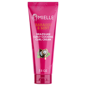 Mielle Organics front jar shot showing curl cream and benefits