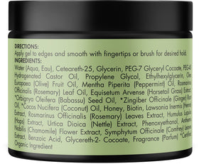 Mielle Organics cap and label close-up demonstrating clear ingredient transparency