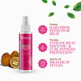 Mielle Organics being applied to curly hair to preserve curl pattern