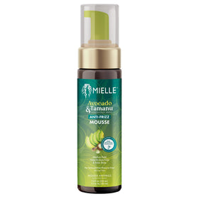 Mielle Organics front bottle view showing mousse packaging and benefits