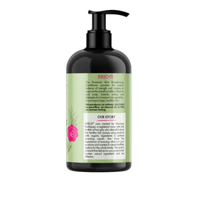 Mielle Organics bottle on bathroom shelf styled in a routine setting to inspire daily use and freshness