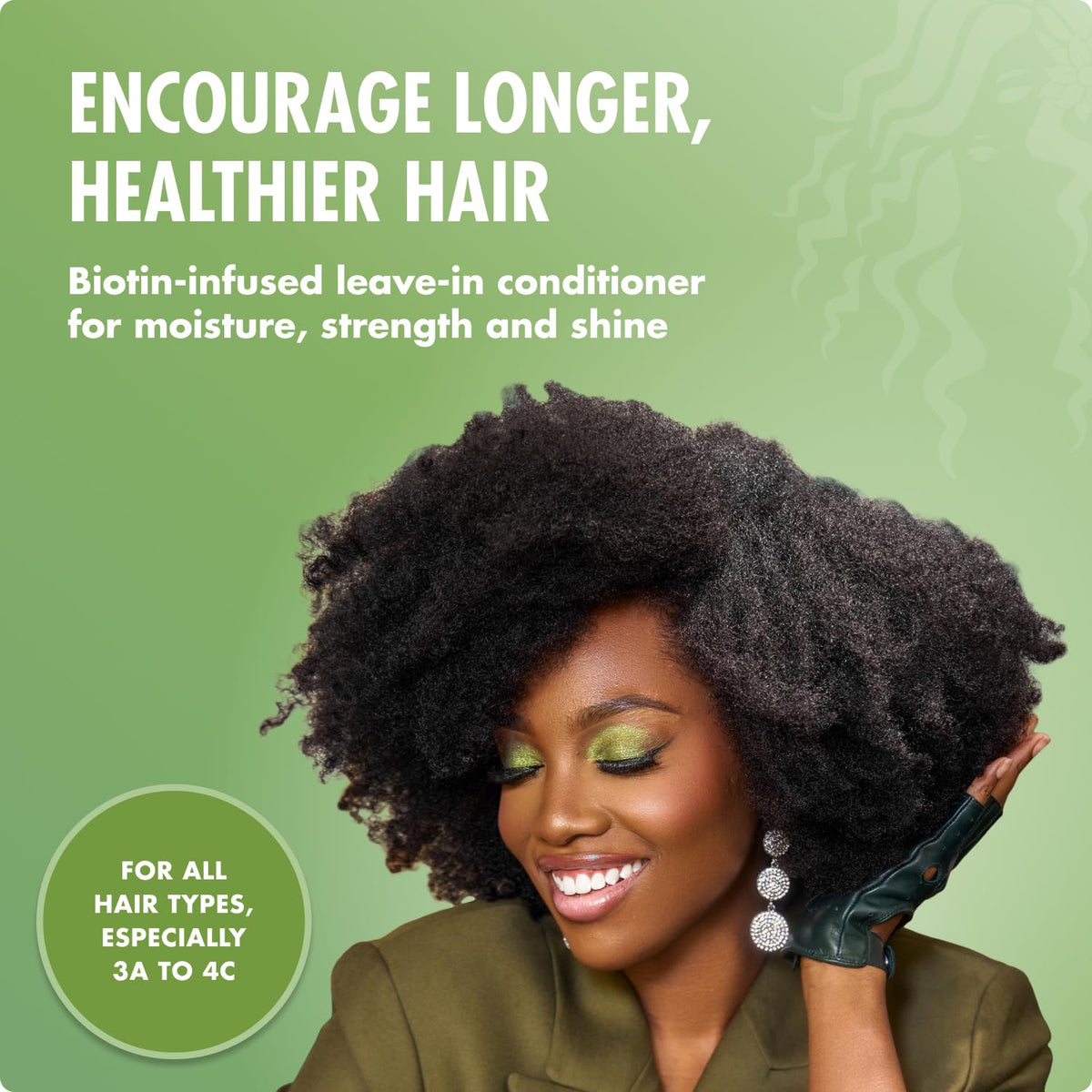 Mielle Organics creamy leave-in texture in hand demonstrating hydration