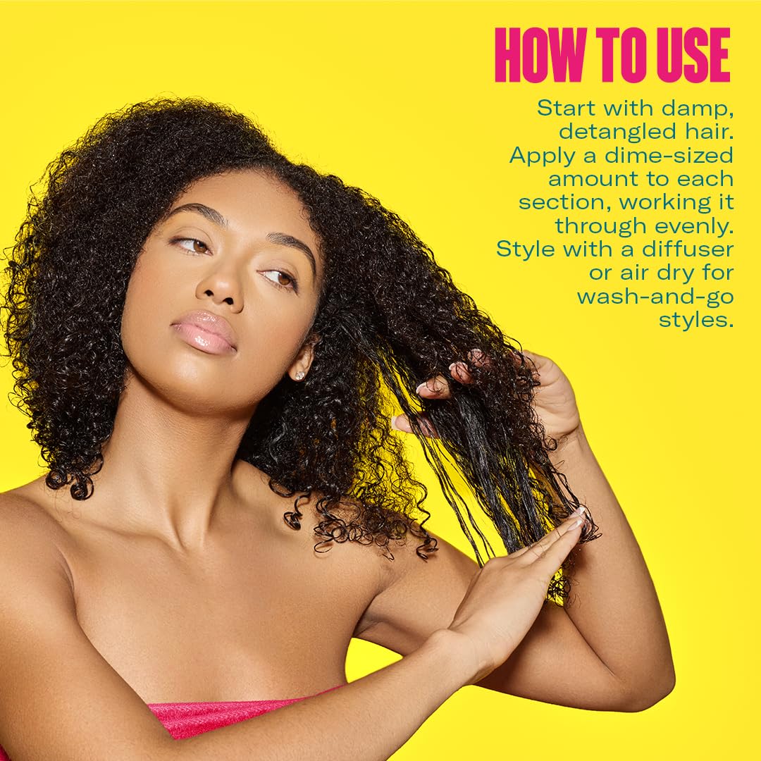 Mielle Organics product used while diffusing curls in bathroom for quicker styling