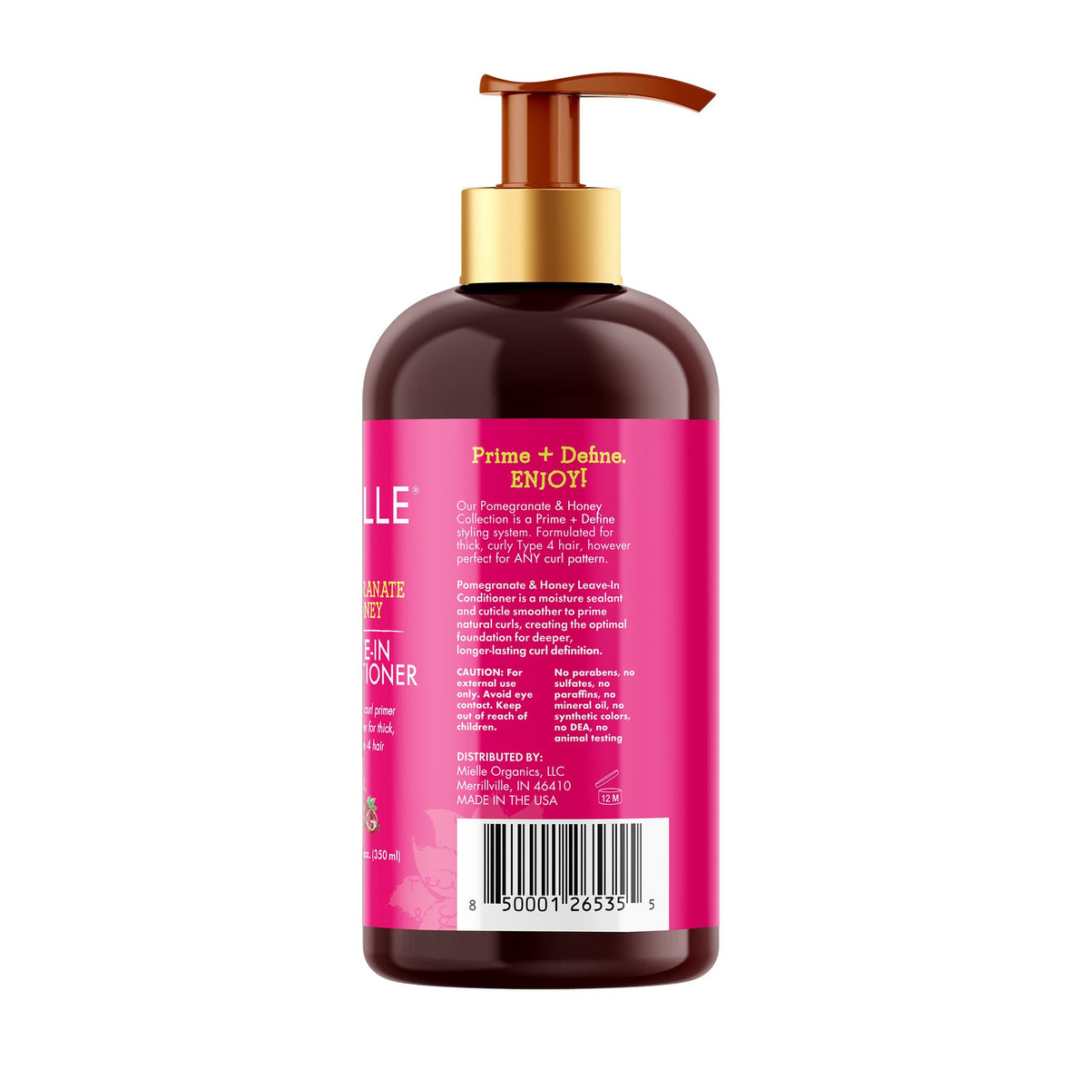 Mielle Organics bottle on bathroom shelf showing everyday curl care routine