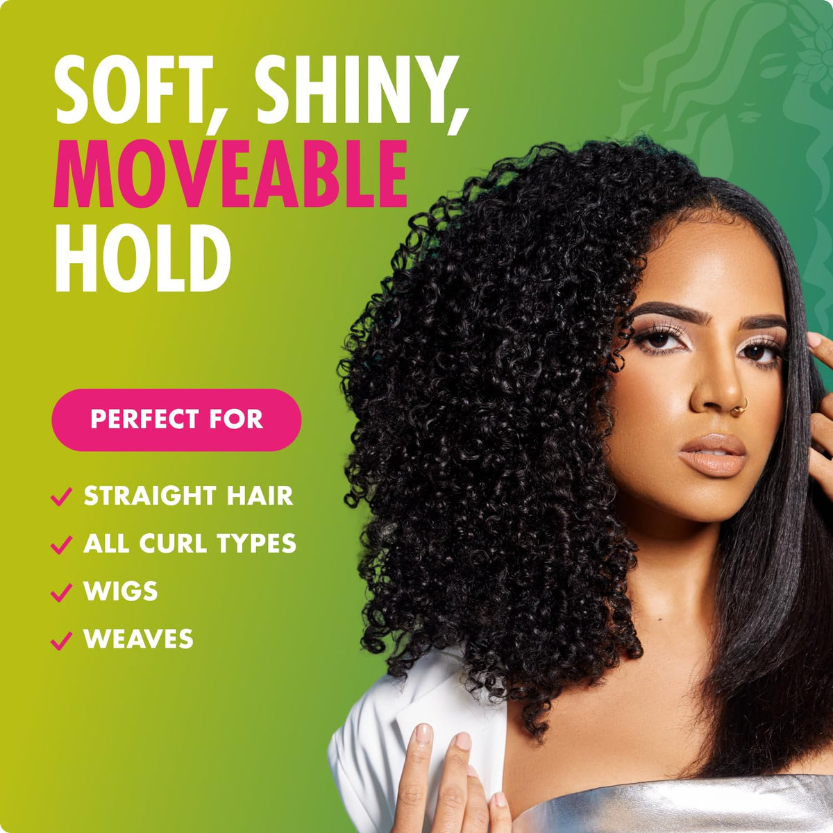 Mielle Organics mousse paired with Stay Straight Serum for enhanced smoothing