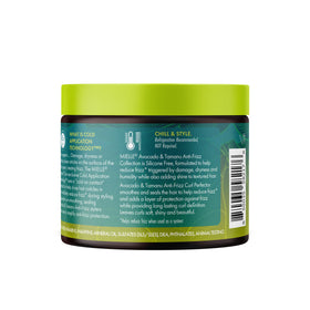 Mielle Organics chilled jar in refrigerator illustrating cold application tip