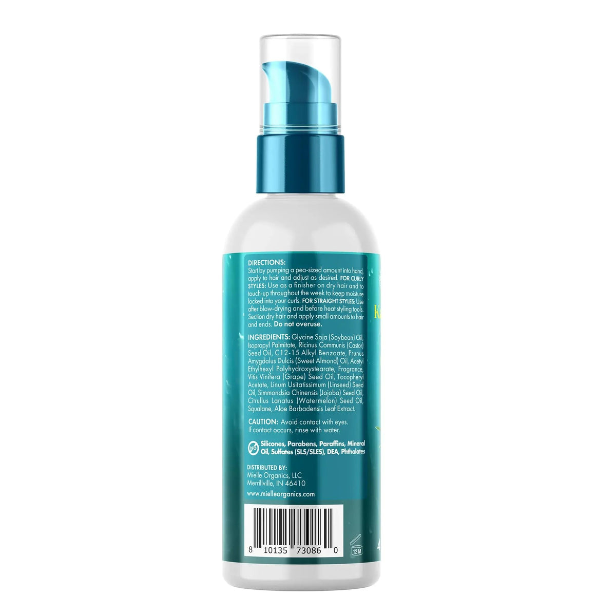 Mielle Organics close-up oil drop on fingertip showing texture and quick absorption benefit