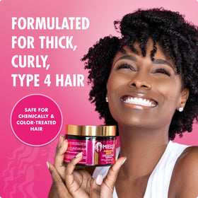 Mielle Organics being applied to dripping-wet Type 4 hair for definition