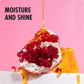 Mielle Organics bottle on bathroom shelf suggesting routine-ready styling
