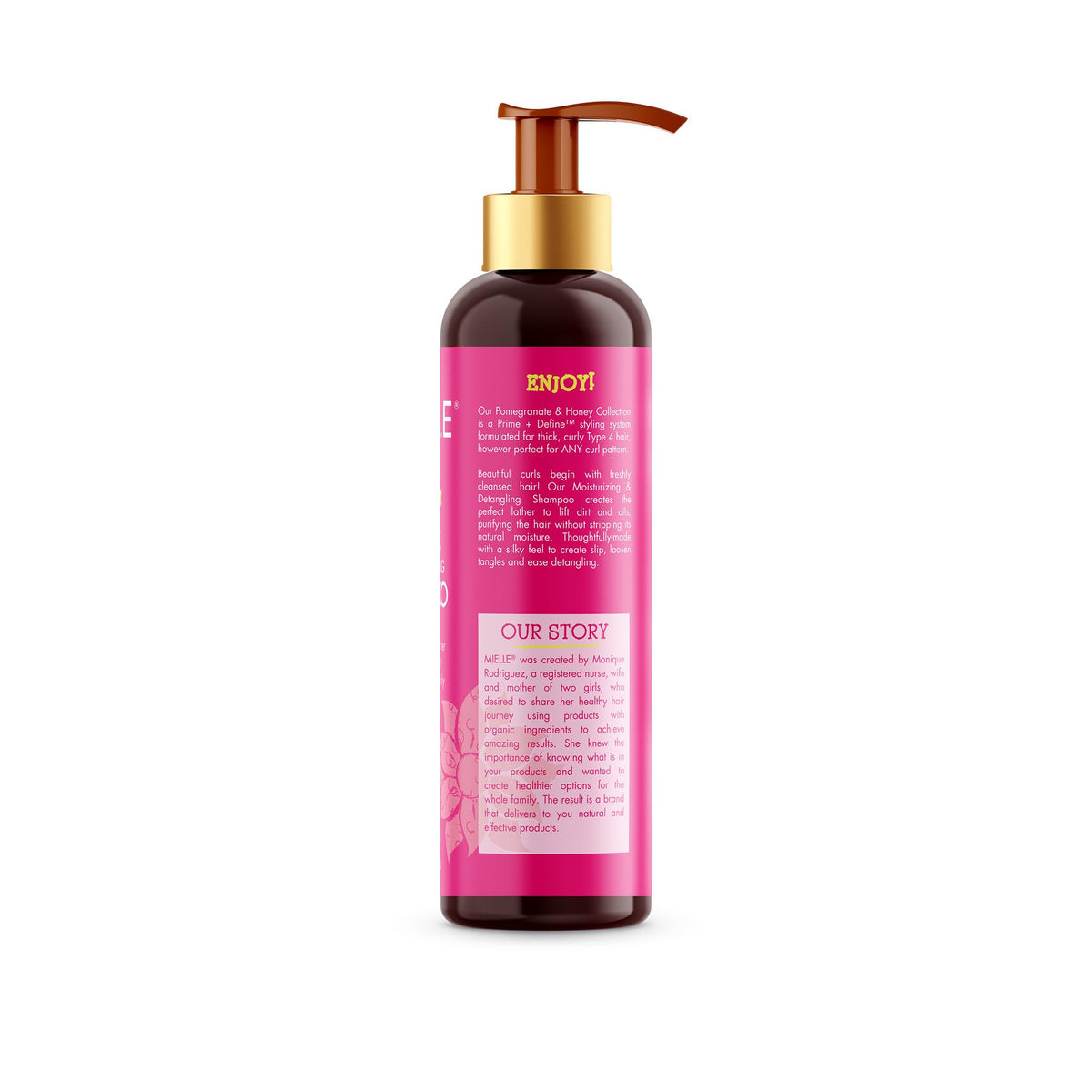 Mielle Organics paired with matching conditioner for enhanced slip
