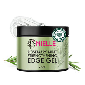 Mielle Organics front jar view showing label and compact size benefit