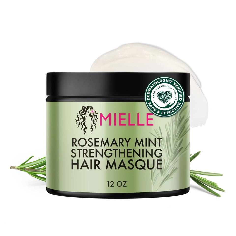 Mielle Organics front jar view showing product and benefits