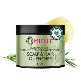 Mielle Organics jar front view showing product branding and benefit