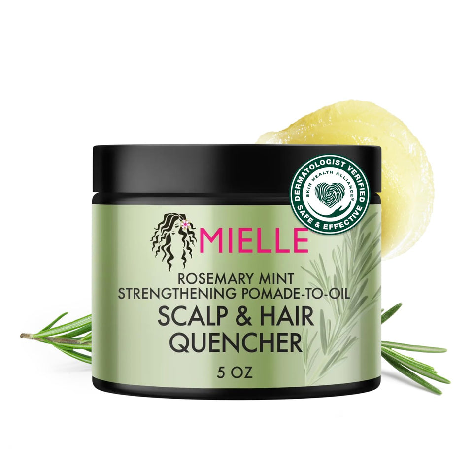 Mielle Organics jar front view showing product branding and benefit
