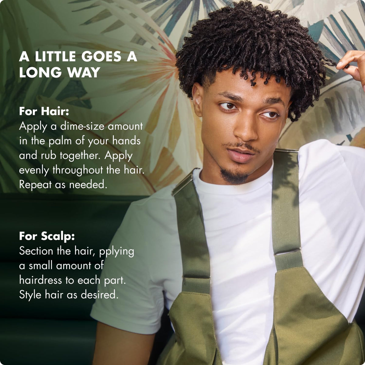 Mielle Organics pomade locking wave pattern with natural shine
