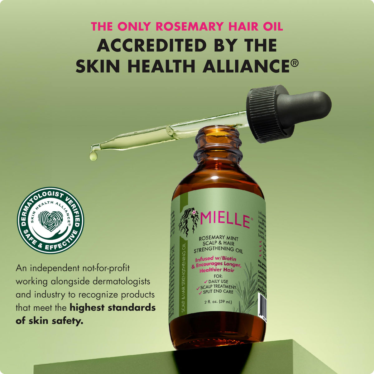 Mielle Organics applied to scalp to soothe dryness and improve comfort