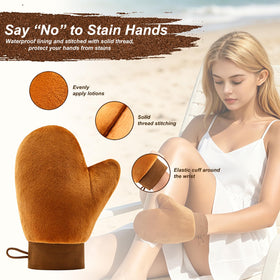 Mifeloy face brush detail with soft bristles for gentle facial tanning application