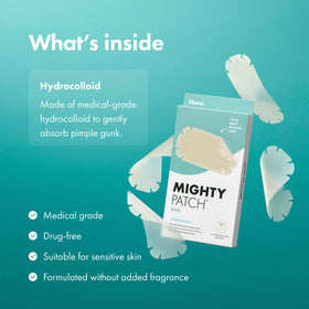 Mighty Patch applied to chest in a lifestyle scene showing overnight wearability