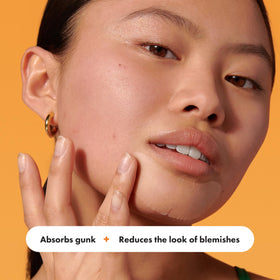 Mighty Patch applied to chin overnight demonstrating coverage