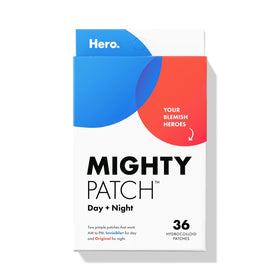 Mighty Patch front pack showing duo box and branding, quick identification benefit