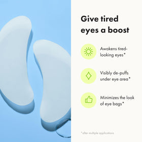 Mighty Patch in a morning routine setting, quick refresh for tired eyes