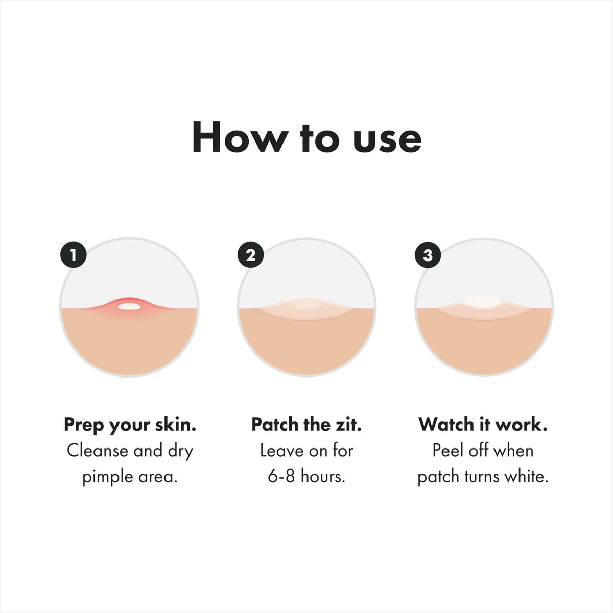 Mighty Patch applied to cheek, blends into skin for confidence