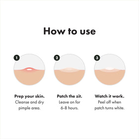 Mighty Patch applied to cheek, blends into skin for confidence