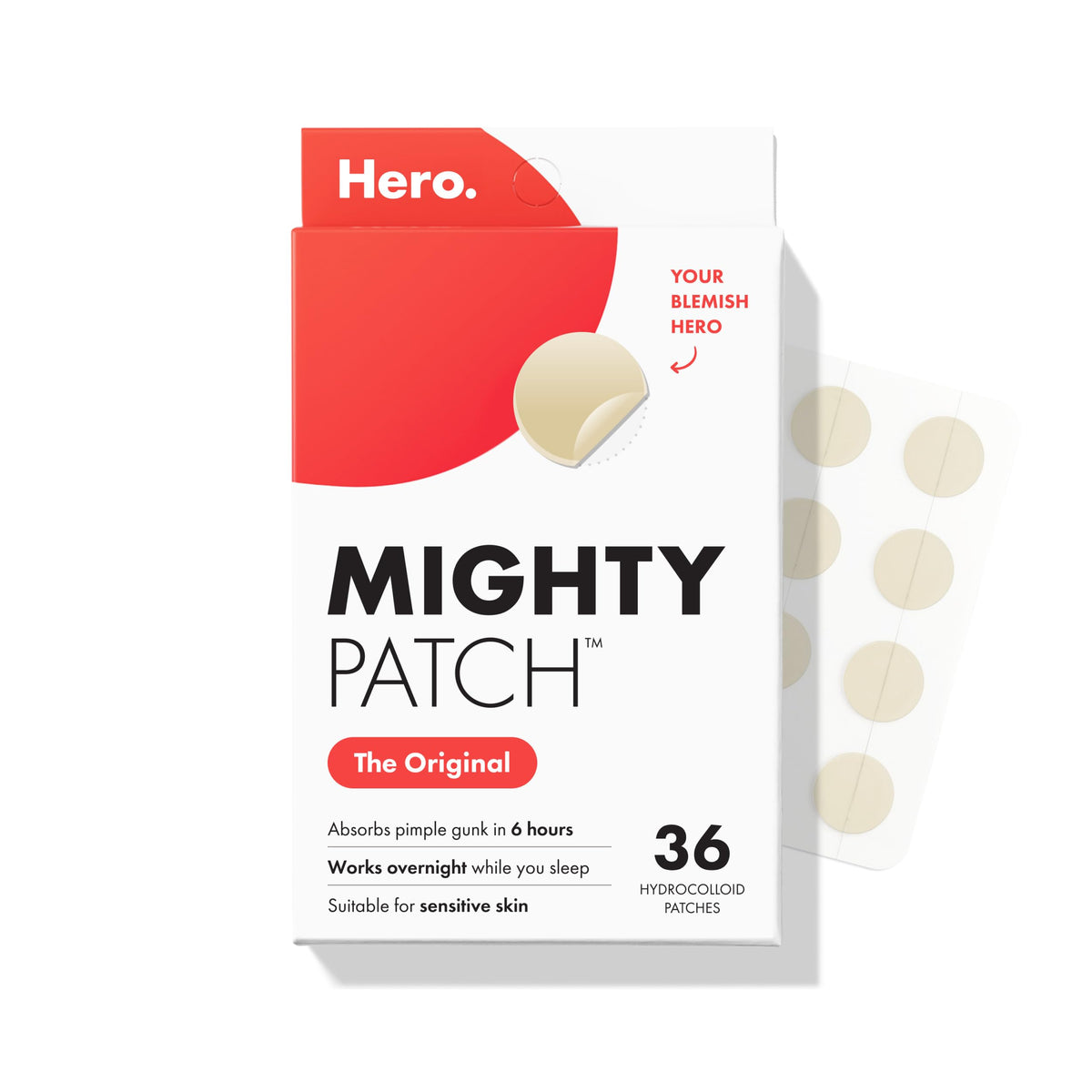 Mighty Patch front packaging showing brand and product benefits