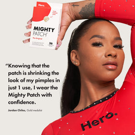 Mighty Patch single patch detail highlighting thin hydrocolloid material