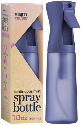 MIGHTY STRONG front view of bottle showing sleek design and label benefit