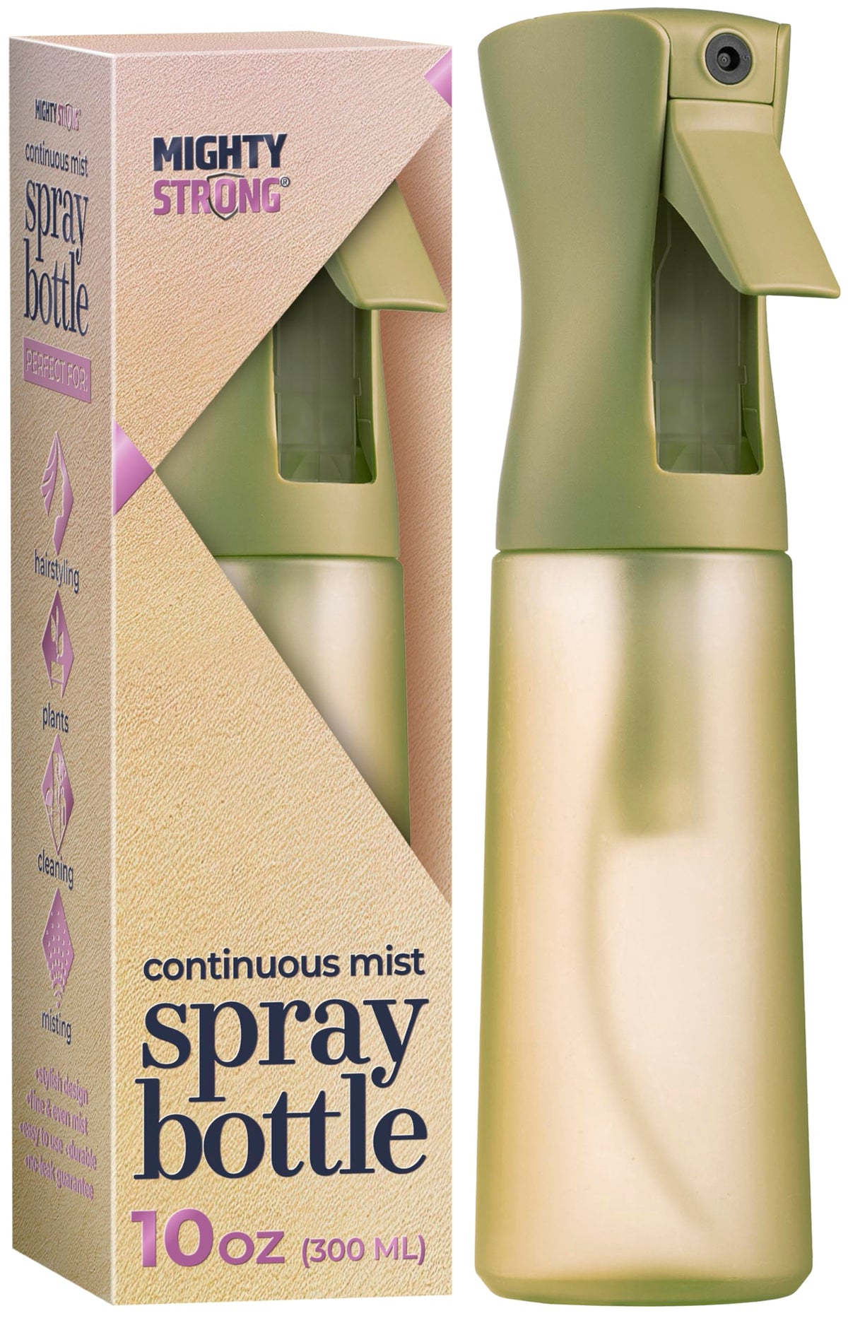 MIGHTY STRONG front view bottle showing sleek design and reliable use