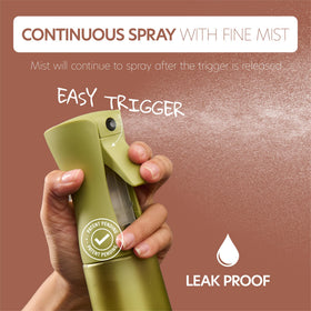 MIGHTY STRONG handheld action spraying demonstrating continuous mist benefit
