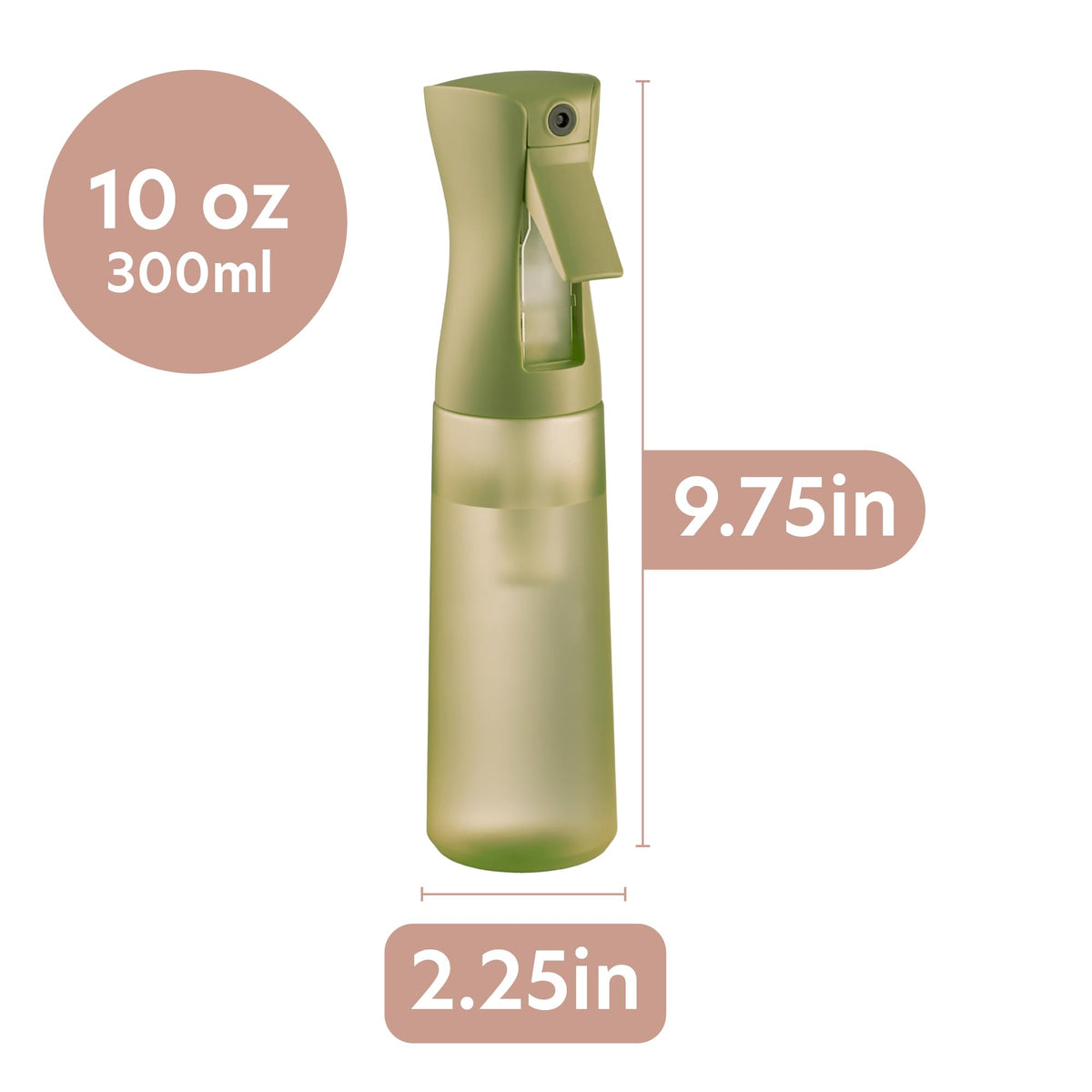 MIGHTY STRONG ultra-fine nozzle closeup highlighting consistent misting