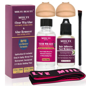 MIILYE BEAUTY clear glue bottle front showing label and dependable hold