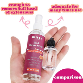 MIILYE close-up of liquid texture highlighting gentle, non-greasy formula benefit