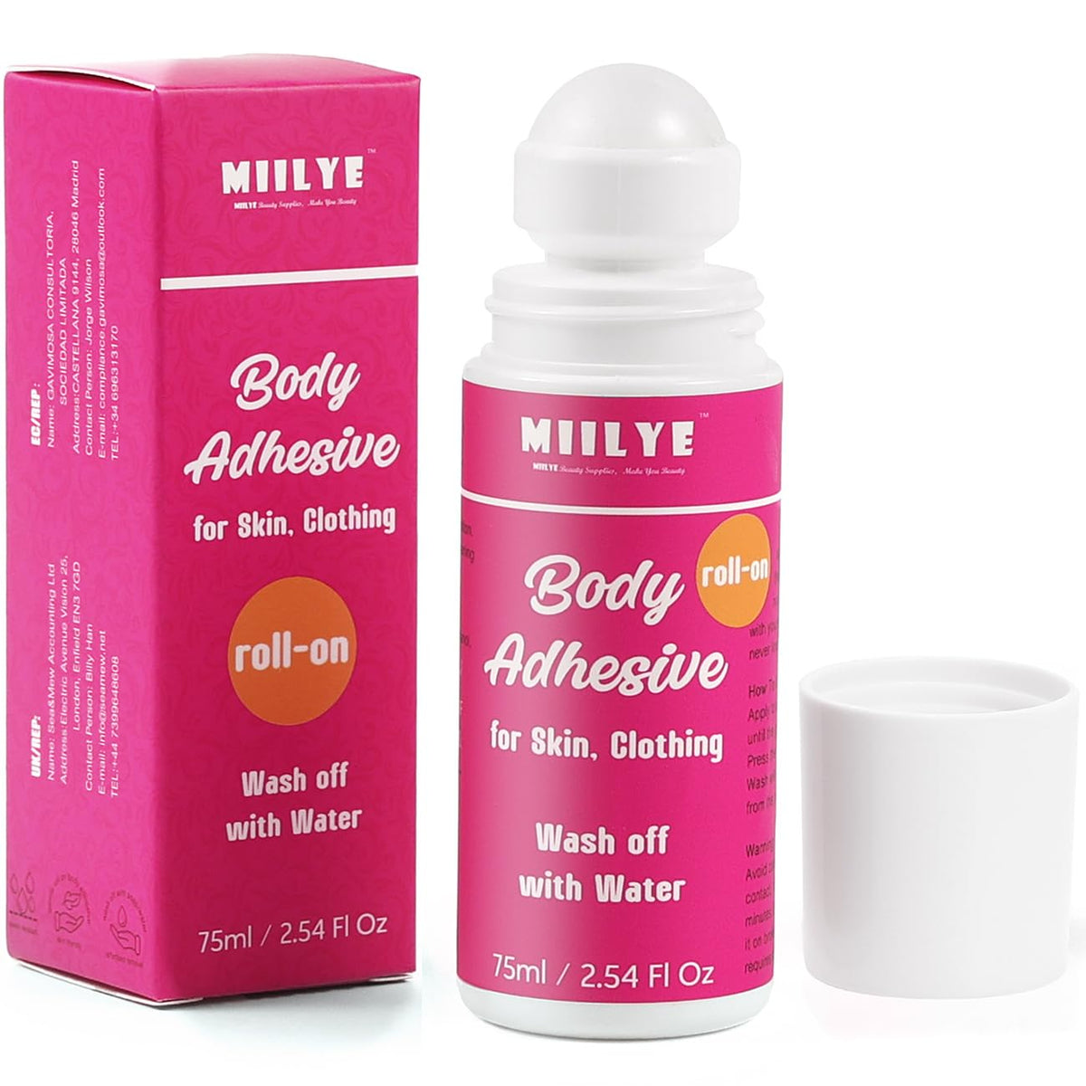 MIILYE front packaging showing bottle and label, clear benefit of easy storage