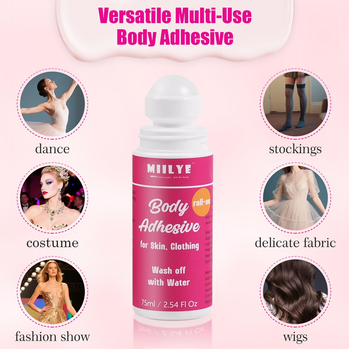 MIILYE used on hosiery cuff preventing slipping for confident movement