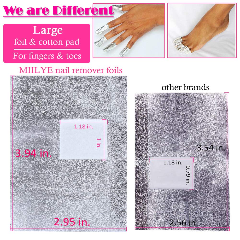 MIILYE wraps on toes for efficient pedicure soak-off without mess