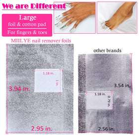 MIILYE wraps on toes for efficient pedicure soak-off without mess