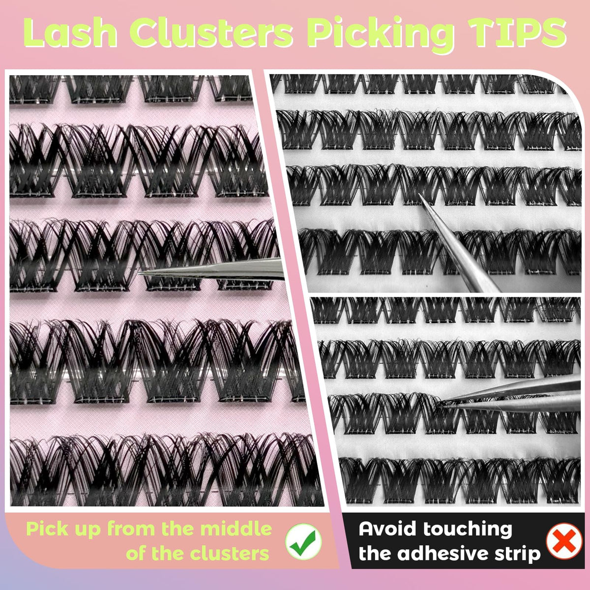 mikiwi worn lashes on a model illustrating lifted, wispy D-curl effect
