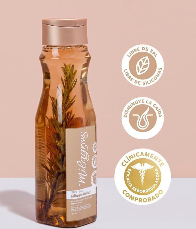 Milagros product label close-up listing botanical ingredients for informed choice