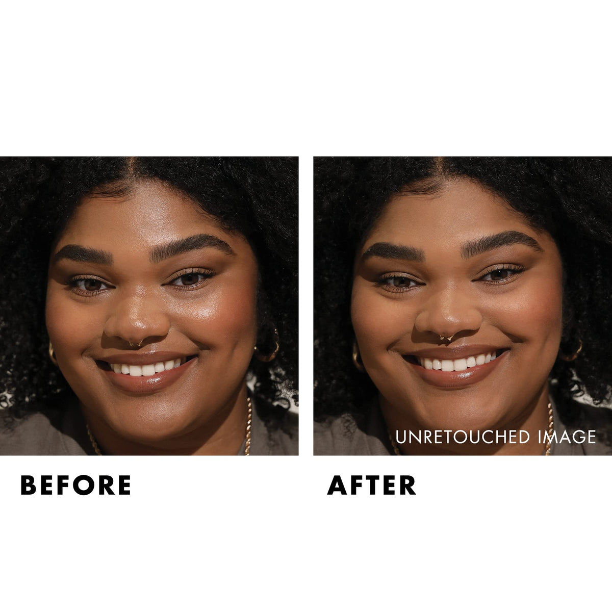 Milani powder being picked up by brush for smooth, even application