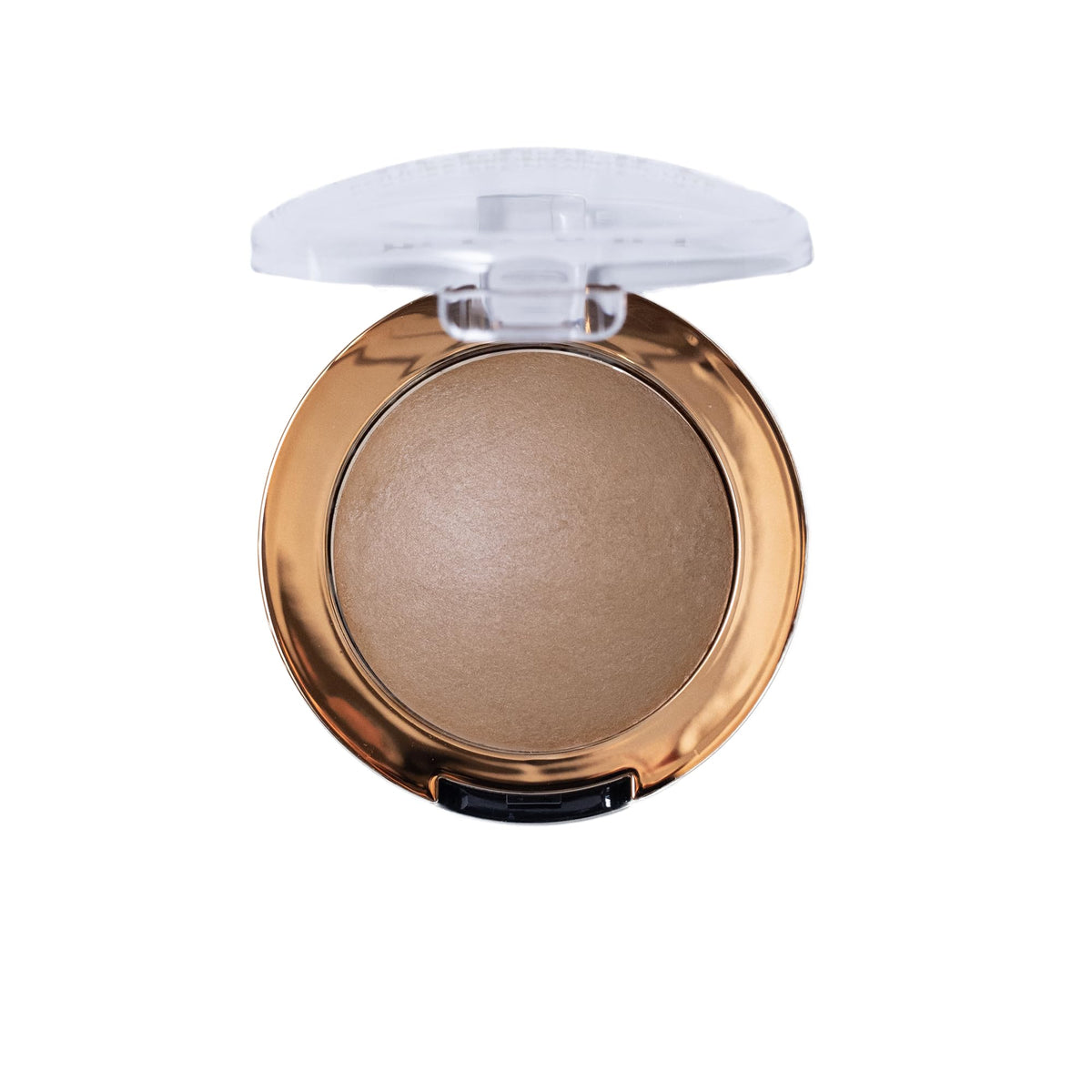 Milani bronzer close texture highlights silky baked finish for smooth blending