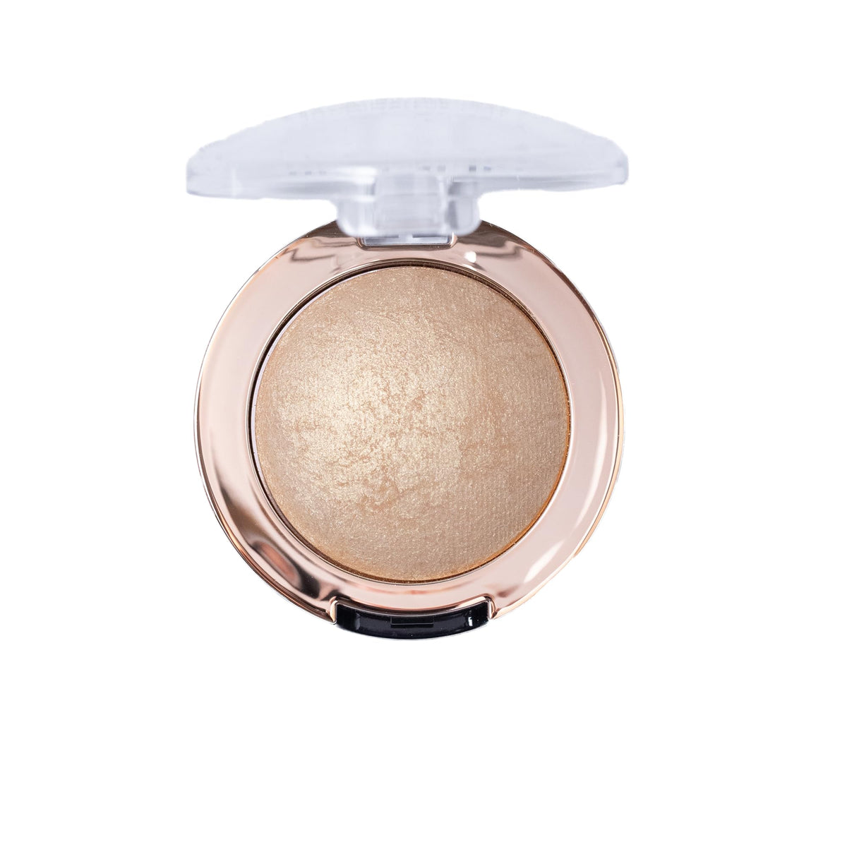 Milani close-up of baked pan revealing silky surface and pearlized sheen