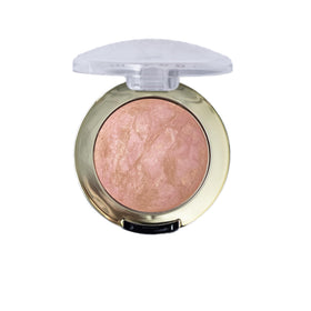 Milani close-up of baked blush texture highlighting smooth, blendable finish