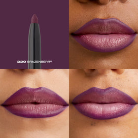 Milani Brazenberry pencil tip close-up displaying creamy texture and precise application