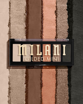 Milani open palette flatlay with six coordinated shades for versatile looks
