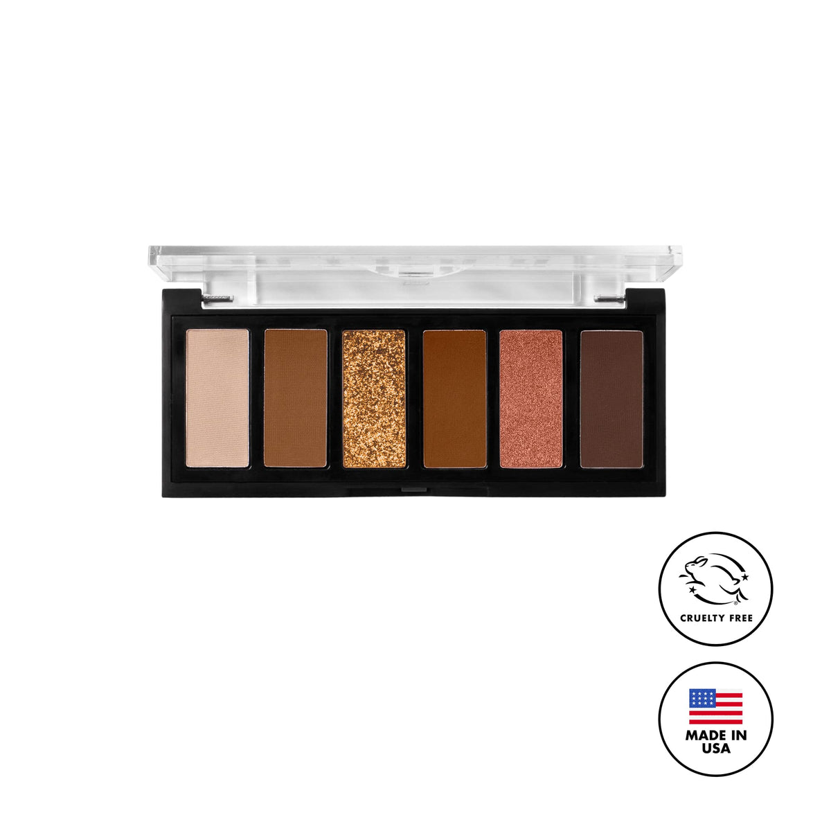 Milani cruelty-free label close-up showing PETA certification and ethical benefit