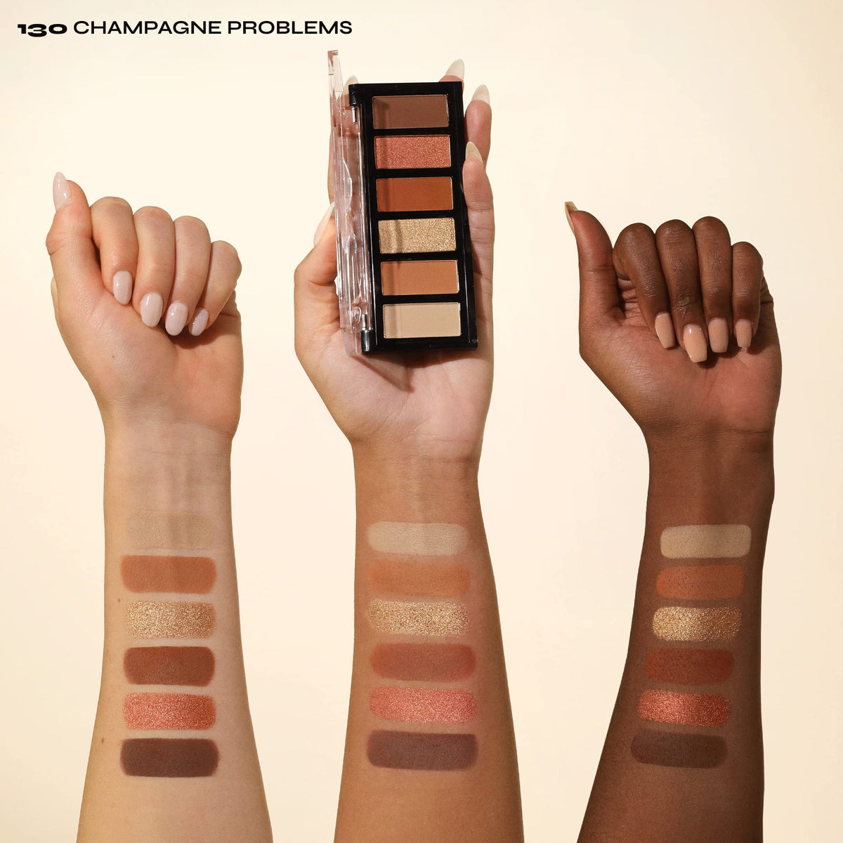 Milani shimmer pan close-up revealing luminous finish and glow benefit