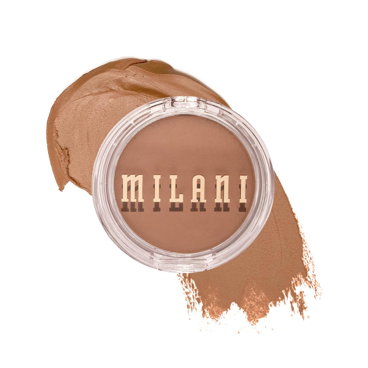 Milani Cheek Kiss compact front view showing sleek packaging and portable design